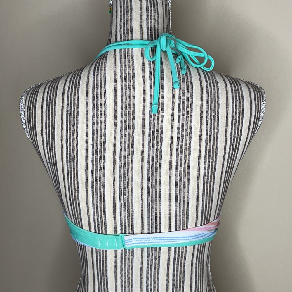 New Aerie Swim Halter Bikini Top 36C Multicolor - Picture 5 of 10